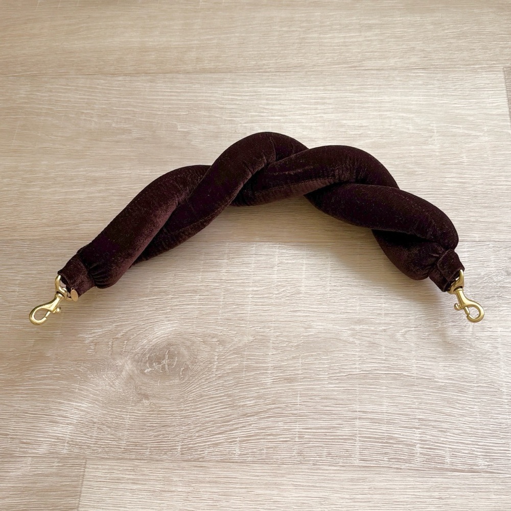 Clare V Brown Velvet Bag Strap